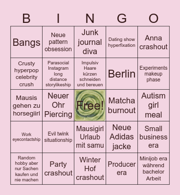 Miglemausi 2026 Bingo Card