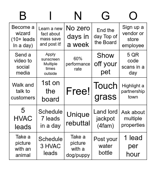 May days Bingo Card
