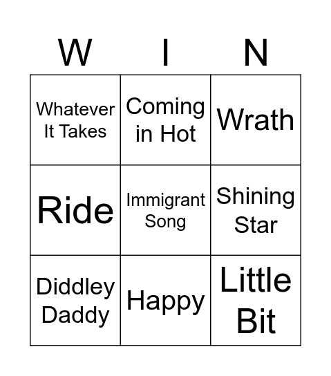 Leader's Connect Day Bingo Card