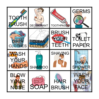 HYGIENE BINGO Card