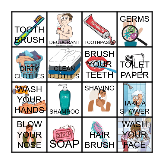 HYGIENE BINGO Card