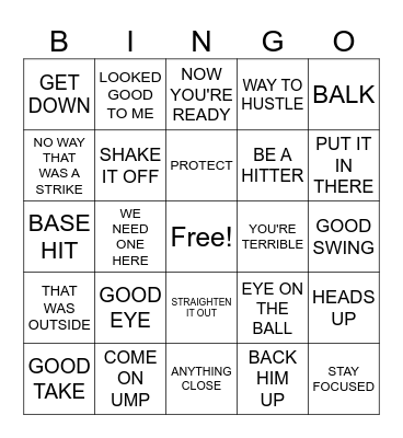 BULLDOG DAD Bingo Card