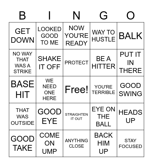 BULLDOG DAD Bingo Card