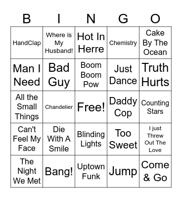 MCC Bingo #2 Bingo Card