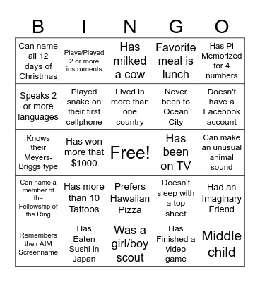 ADR Managers Bingo Card