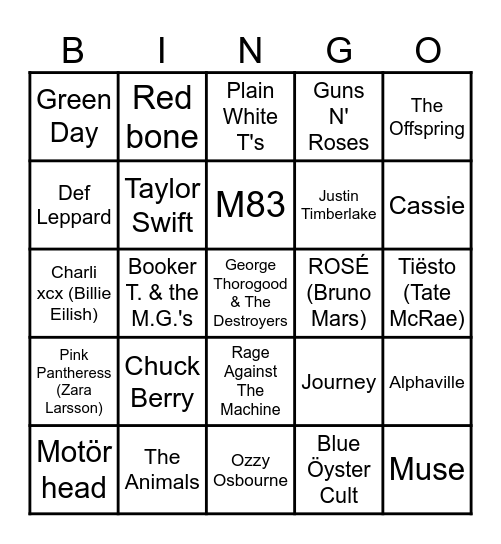 Game 1 - Tax Week Bingo Card