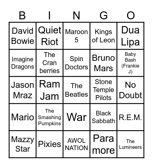 Game 2 - Tax Week Bingo Card