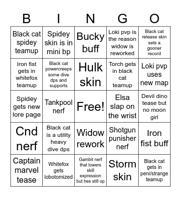 7.5 predictions Bingo Card