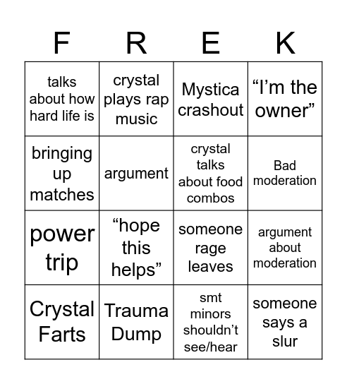 VC BINGO Card