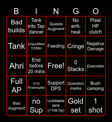 Leaingo Bingo Card