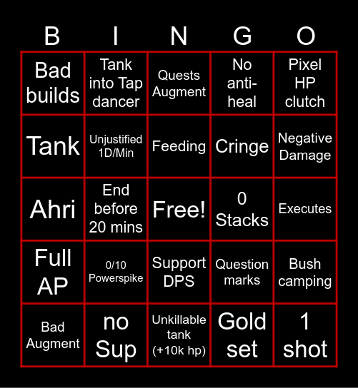 Leaingo Bingo Card