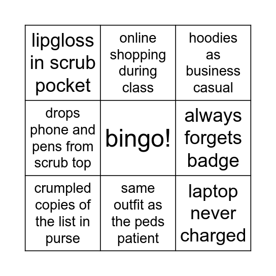young ho bingo (PA edition) Bingo Card