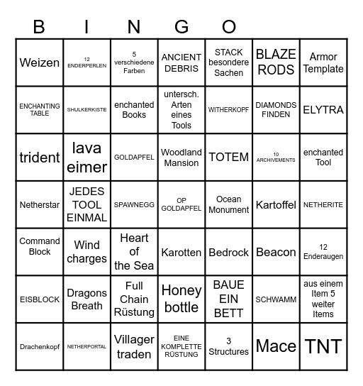 RANDOMIZER BINGO Card