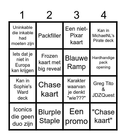 Lorecast Set 12 Bingo Card