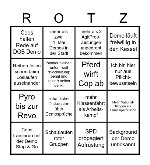 1. Mai Ritual Demo Bingo Card