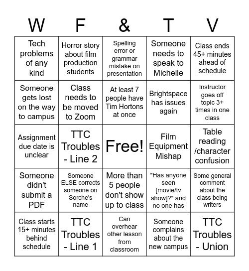 Term 3 Bingo Card