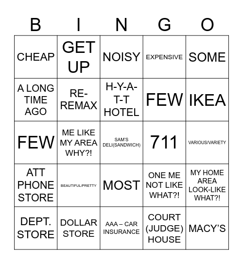 SN Unit 9, Sections 1, 2, 3, 4 Bingo Card