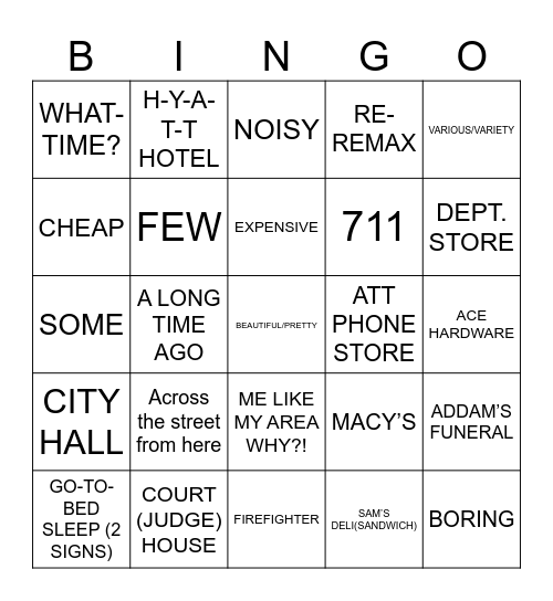 SN Unit 9, Sections 1, 2, 3, 4 Bingo Card