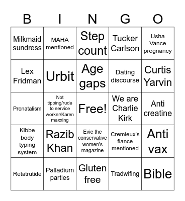 Real misogyny hours Bingo Card