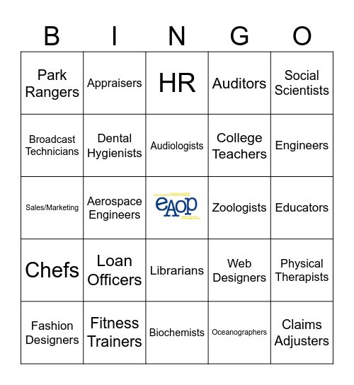 Career Bingo Card