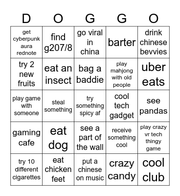Ancient Emperor Aura Brown Dynasty Bingo Card