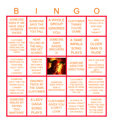 MALL BINGO Card