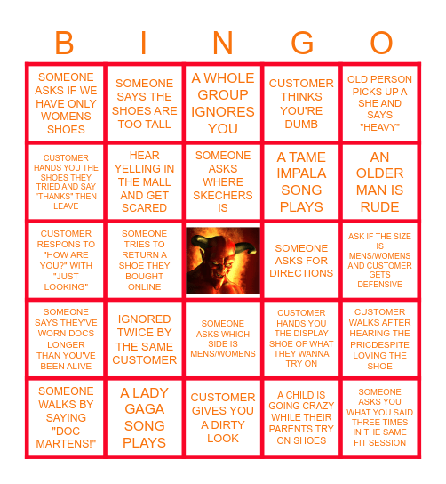 MALL BINGO Card