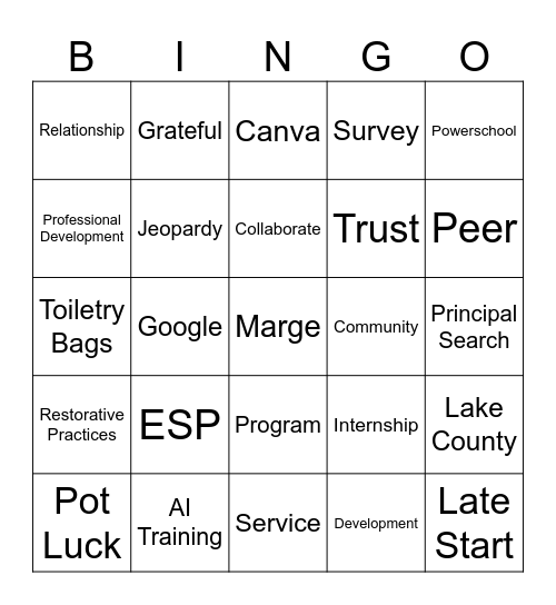 bingo esp Bingo Card