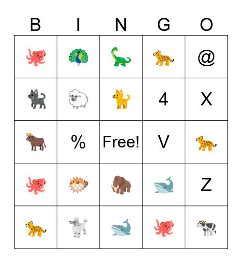 WHAT TIME IS IT? Bingo Card