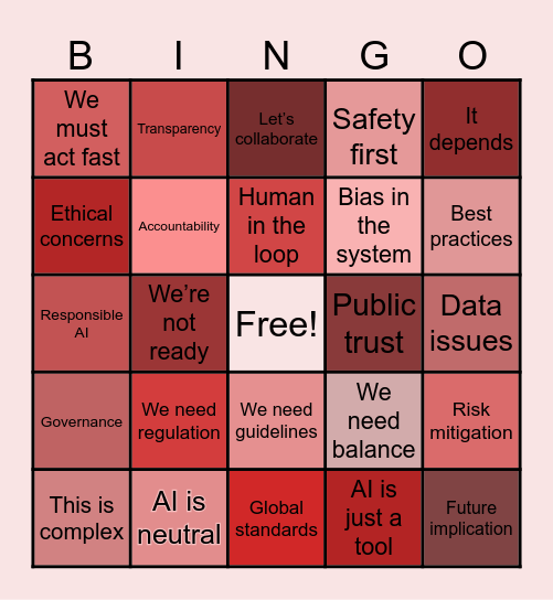 AI in Diplomacy Bingo Card