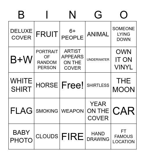 döl Bingo Card