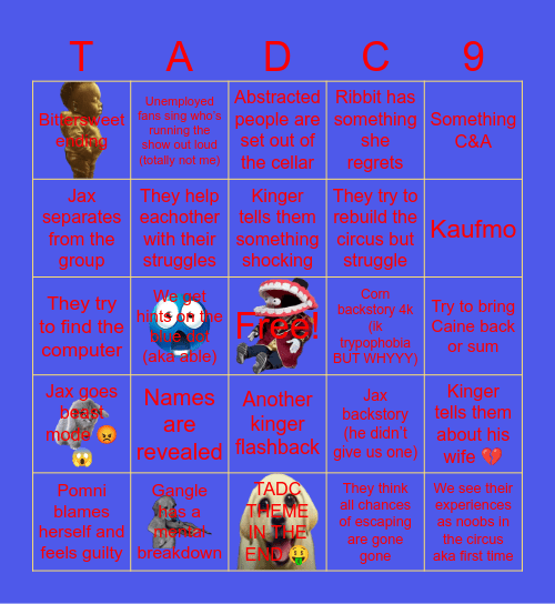 8-9 🤑🤑 Bingo Card