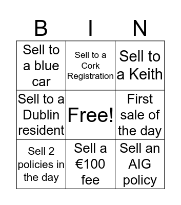 Chill Bingo Card