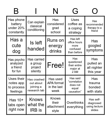 WIP Banquet Bingo!! Bingo Card