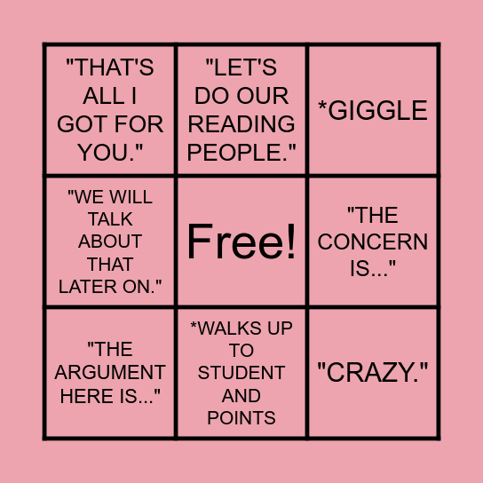 AP AURO BINGO Card