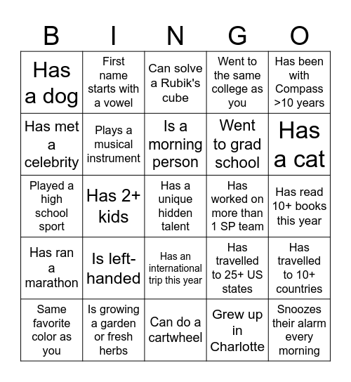 Strategic Projects 2026 Retreat Bingo Card