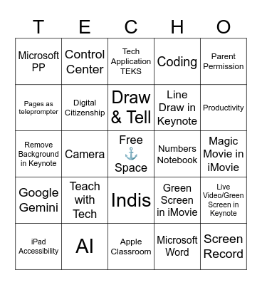 Cruising BINGO Card