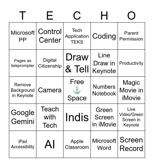 Cruising BINGO Card