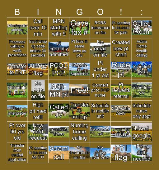 Bingo 4/16/2026 Bingo Card