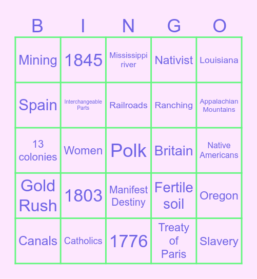 Bingo Card