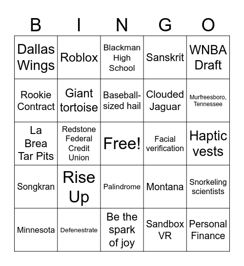 CNN 10 4/15/26 Bingo Card