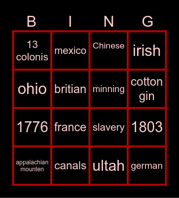 ALASTOR MORNING STAR Bingo Card