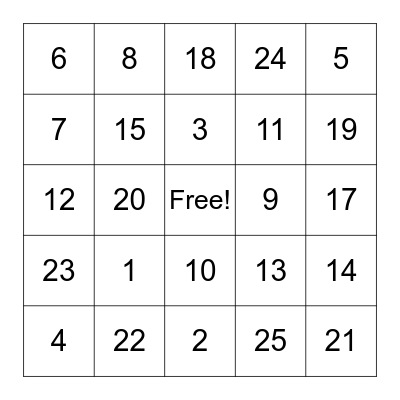 Agindaasodaa! Bingo Card
