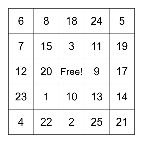 Agindaasodaa! Bingo Card