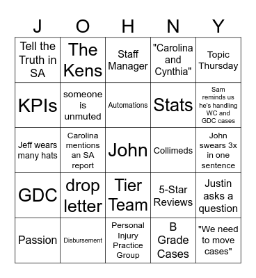 PI Staff Meeting | Q1 2026 Bingo Card