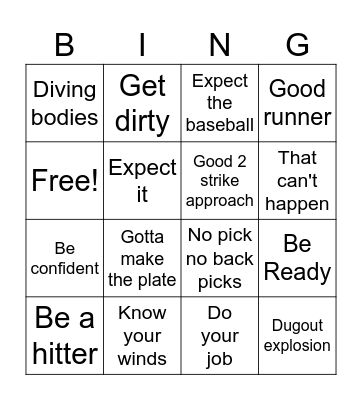 Same Speech Different Game Bingo Card