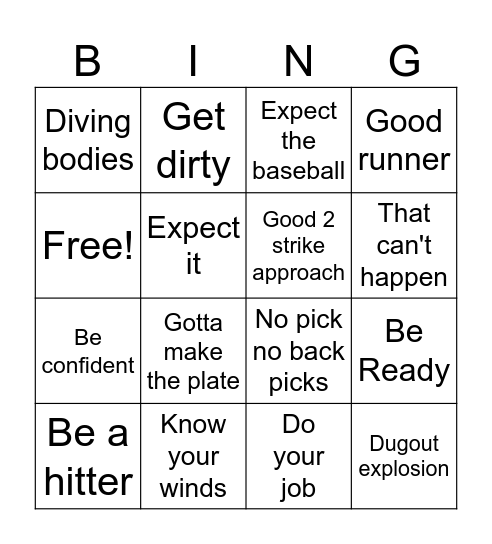 Same Speech Different Game Bingo Card