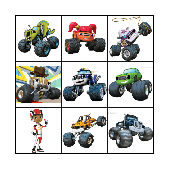 Blaze Bingo Card