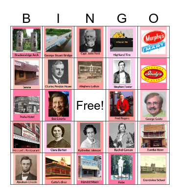 History Trivia Bingo Game Bingo Card