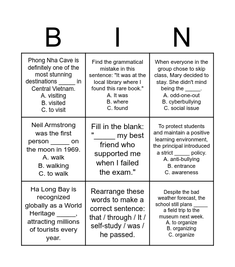 Bingo Card